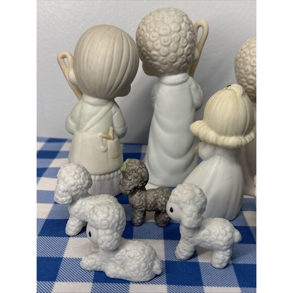 1986 Precious Moments Nativity Set 11 Pc “Come Let Us Adore Him” Figurines - Picture 7 of 16